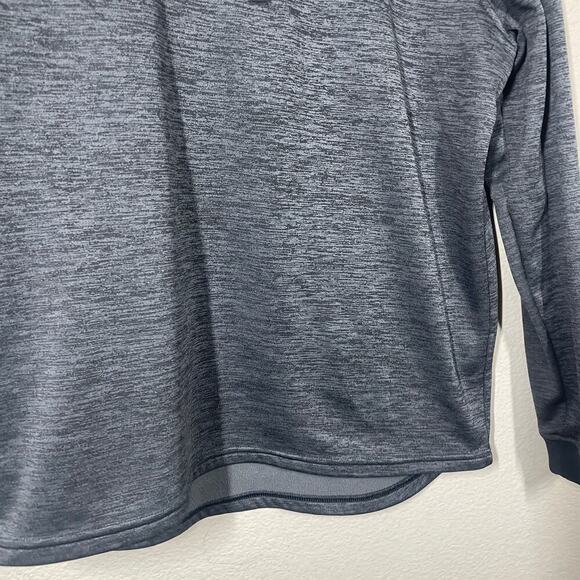 Under Armour Mens Size Large Coldgear Half Zip Pullover Gray Orange Long Sleeves - Picture 4 of 9